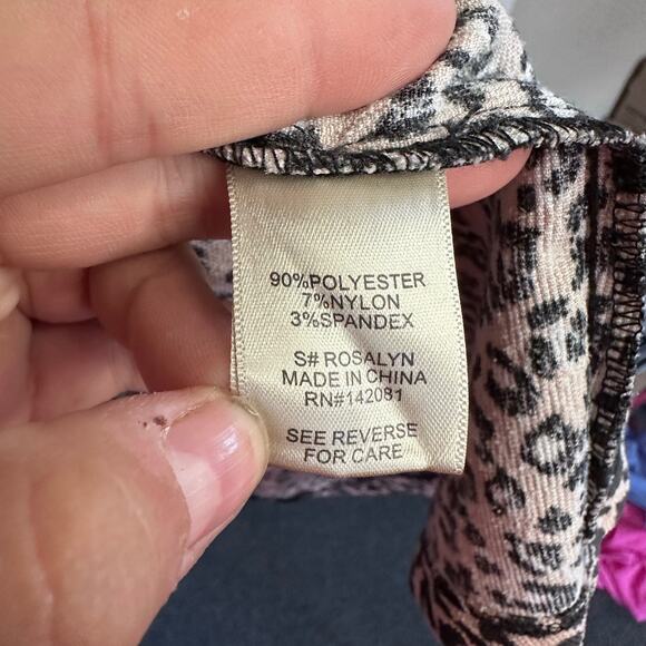 Womans altar’d state corduroy leopard print button down dress size small - Picture 6 of 6